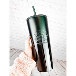 Black to Emerald Green SS Starbucks Ombré Tumbler